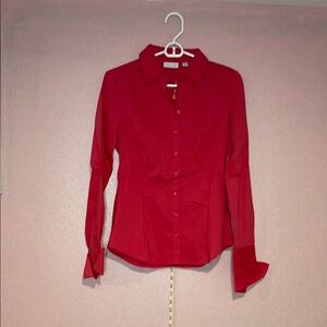 Women's coral Button-Up Shirt